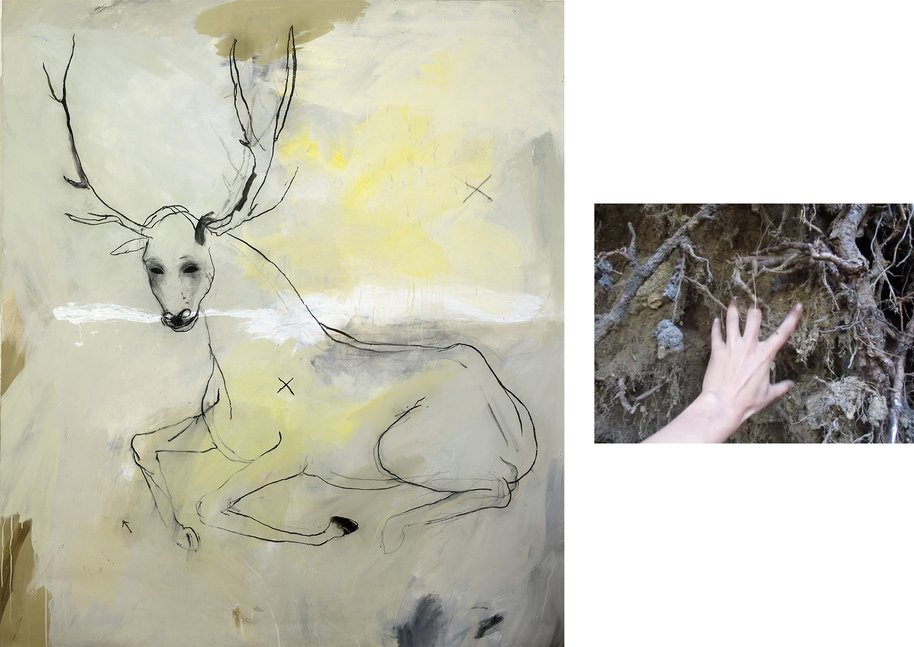 Deer (from the Atlas cycle), 120 × 120 cm, 2013